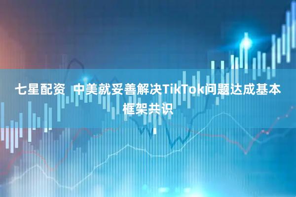 七星配资  中美就妥善解决TikTok问题达成基本框架共识