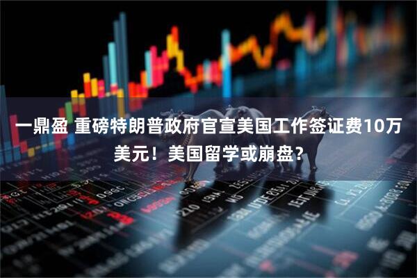 一鼎盈 重磅特朗普政府官宣美国工作签证费10万美元！美国留学或崩盘？
