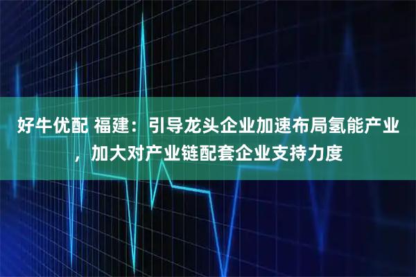 好牛优配 福建：引导龙头企业加速布局氢能产业，加大对产业链配套企业支持力度
