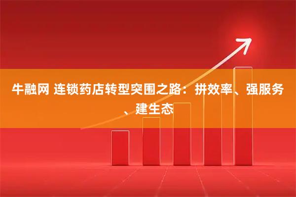 牛融网 连锁药店转型突围之路：拼效率、强服务、建生态
