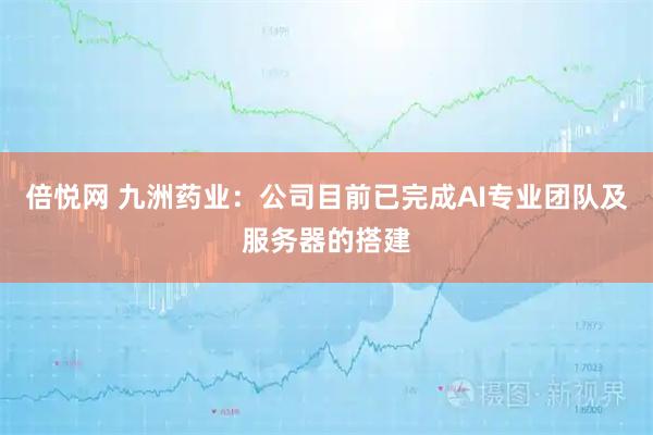 倍悦网 九洲药业：公司目前已完成AI专业团队及服务器的搭建