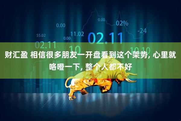 财汇盈 相信很多朋友一开盘看到这个架势, 心里就咯噔一下, 整个人都不好